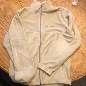 Tan fleece zip up